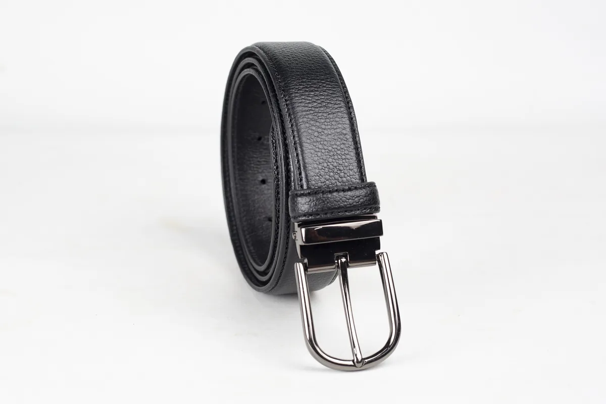 Loretta Pebbled Leather Belt